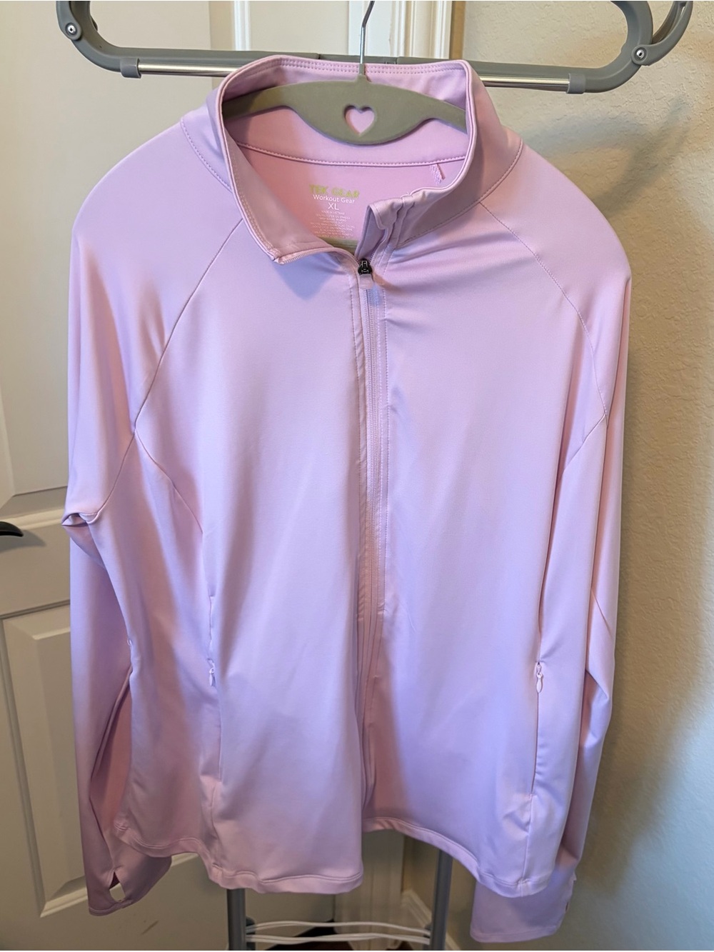 Light pink Full-Zip Athletic Jacket